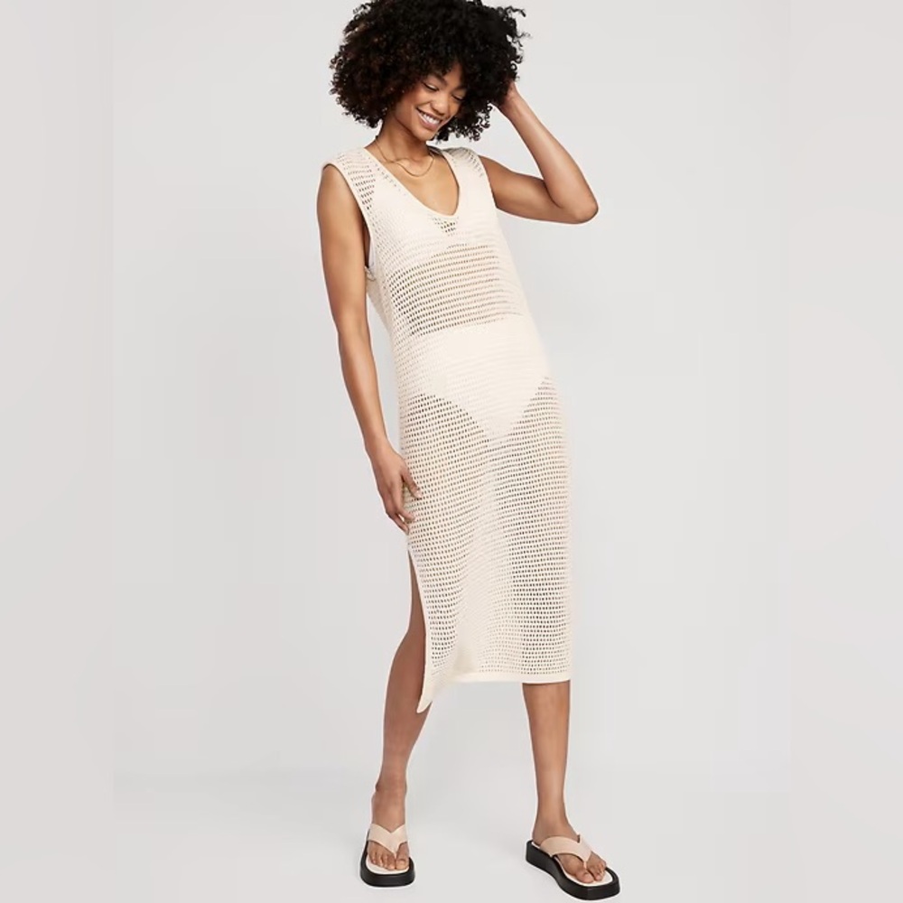 ON crochet midi dress EUC